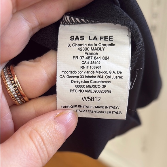 Elegant Black Dress- La Fee Maraboute - Picture 3 of 5